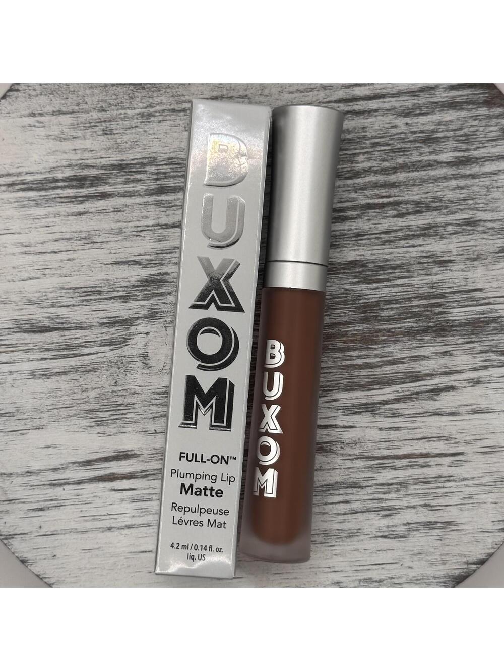 Buxom Full-On Plumping Lip Matte AFTER HOURS Soft Brown Full Sz 4.2ml/.14oz BNIB